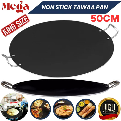 Non stick tawa mega chef - non-stick,
