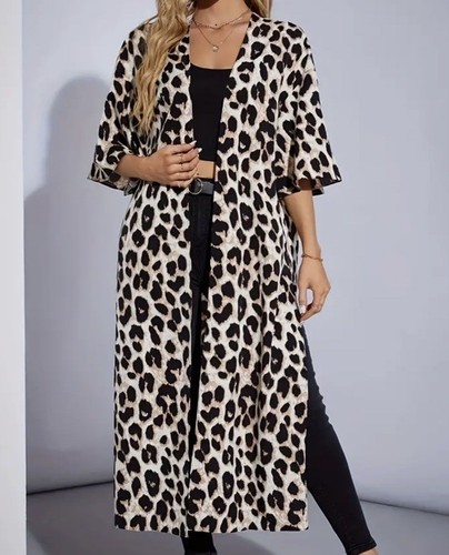 Women long cardigan - long, cardigan/open