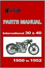 NORTON Parts Manual Model