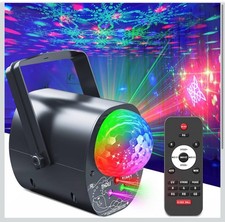 LED Party Disco Effect Multicoloured Light & Multiple Patterns. Includes Remote