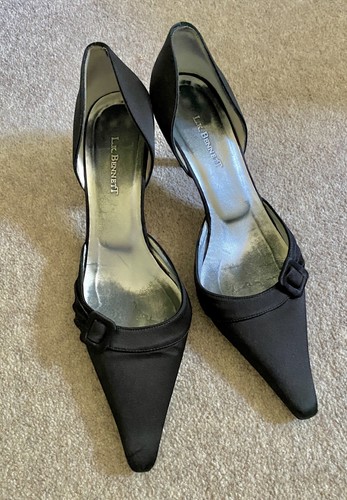 Bennett ladies black satin - black,