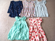 Girls Clothes Bundle Age 2 -3 Years Dresses x 5 Good Condition