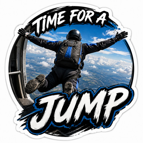 Skydiving sticker time for - skydiving, a