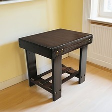 Wooden Step Stool Stool Small Bench for Adults Kids Footstool Rectangle