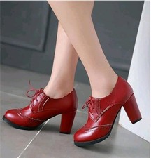 Women Classic Lace Up Block