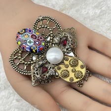 Millefiori Glass Brooch
