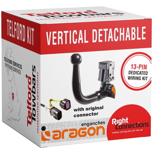 Vertical detachable towbar - vertical,