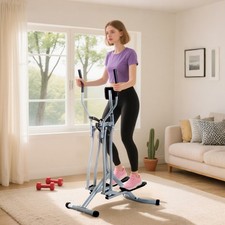Cross Trainer Air Walker Glider Home Gym Fitness Workout Machine, Grey