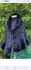 knitted mink cape            