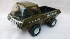 VINTAGE 1970s RARE TONKA ARMY PICK UP TRUCK 9 INCH LONG IN WELL PLAYED WITH COND
