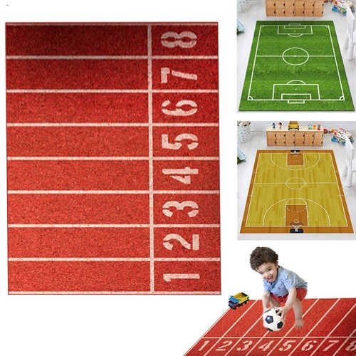 Children football pitch rug - football,