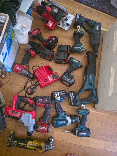 Milwaukee and makita - and,