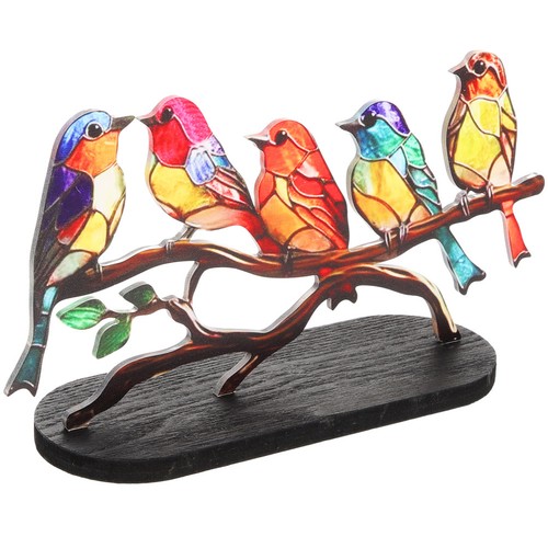 Reusable acrylic bird figurine - acrylic,