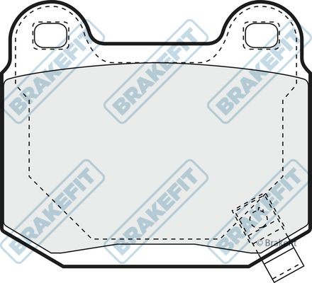 Apec rear brake pad set - apec,