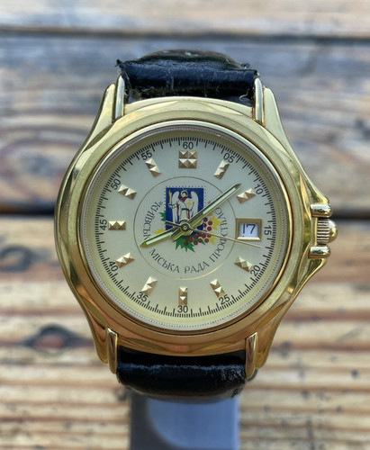 Record ukrainian quartz watch - record,