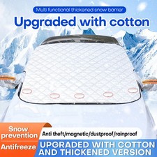 Magnetic Car Windscreen Cover Ice Frost Shield Snow Protector Sun Shade Van UK