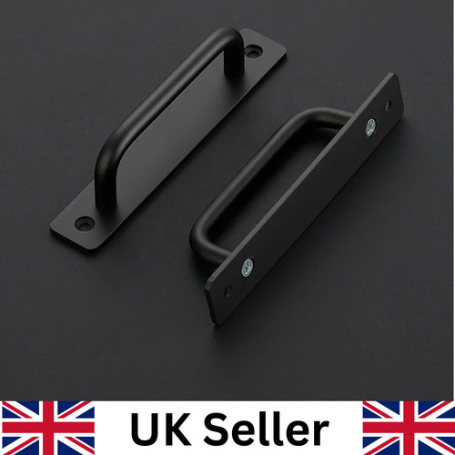 2pcs black door pull handles - 2pcs,