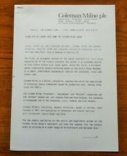 1985 Coleman Milne Jaguar Sovereign 4.2 Sierra Estate Montego Limo Press Release