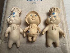 2 X Pillsbury Dough Boys & 1 x Girl Squeezable 1971 & 1972 Very Collectable