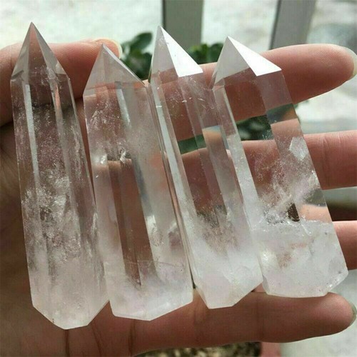 Clear quartz crystal point - quartz,