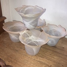 Vintage Frosted Marbled Glass