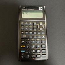HP 35s Scientific Calculator with Leather Case Very Good Condition From Japan
