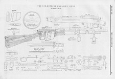 The Lee-Metford Magazine Rifle Antique Print 1895