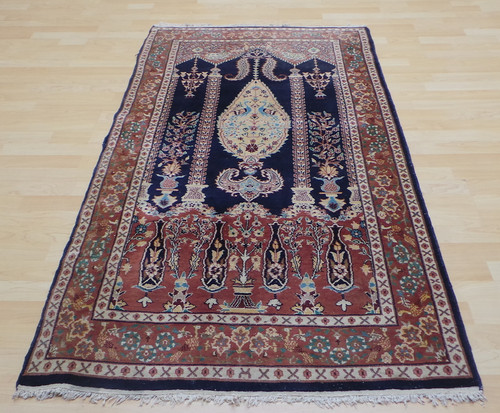 Antique carpet rug hand - rug, made