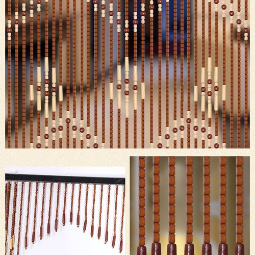 175cm wooden beaded door - 90*175cm,