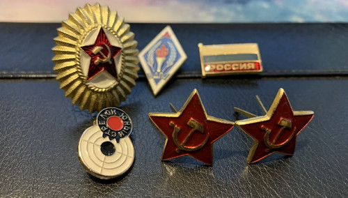 Russian badges assorted - 6,