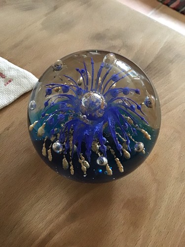 Rare vintage gold and - and, blue