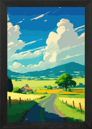 Beautiful scenery framed wall - beautiful,