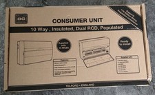British General 10-Way Insulated Dual RCD Consumer Unit. New Never Used