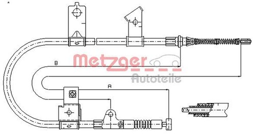 Original metzger cable pull - original,