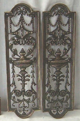 Antique pierced bronze finger - pierced,