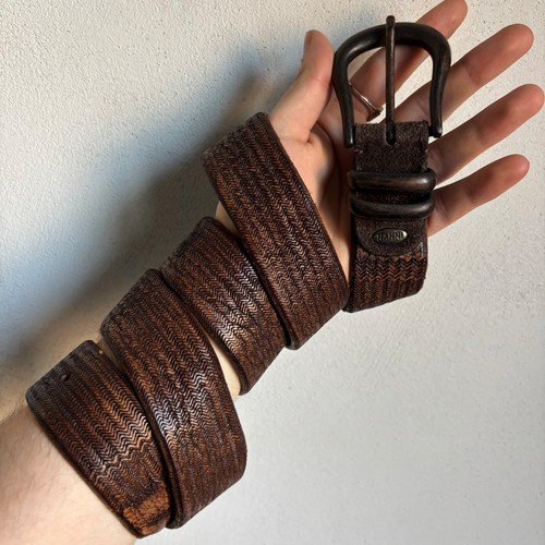 Nanni brown textured genuine - textured,