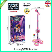 KPOP Demon Hunters Music Microphone – Kids Toy Light-Up Singing Gift Halloween X