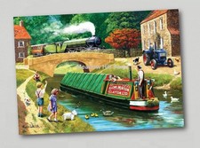 Fridge Magnet Canal Barge