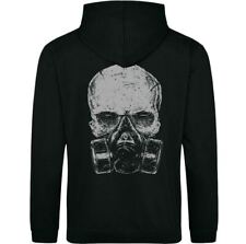 Mens Skull Zoodie Zip Up Hoodie Biker Tattoo Viking Grim Reaper Gym Rock n Roll