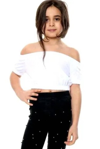 Girls bardot crop - girls,
