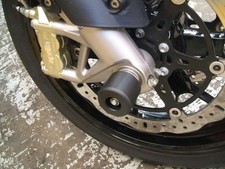 APRILIA RSV MILLE RSVR TUONO CRASH PROTECTION FRONT WHEEL PUCKS KNOBS SAVERS NEW