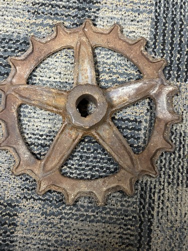 Antique cast iron gear - 10.5",