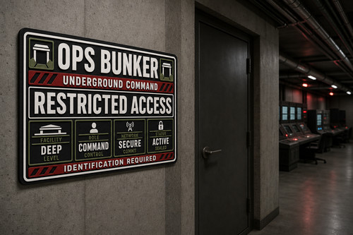 Underground operations bunker - underground,