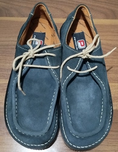 Petroleum men suede - suede, moccasin