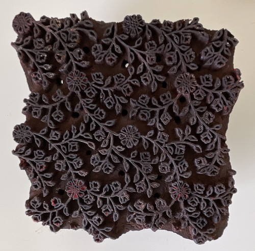 Antique floral solid - floral,