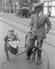 1931 Berlin Man on Bicycle &