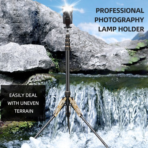 Carbon fiber camera tripod - carbon,