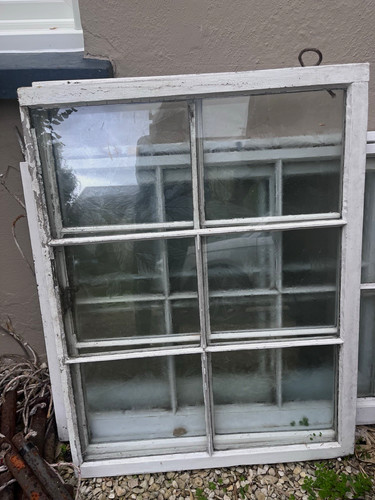 Reclaimed old georgian sash - old,