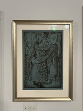 Me Greeting Hilda - After Sir Stanley Spencer Lithograph Limited Edition 52/75