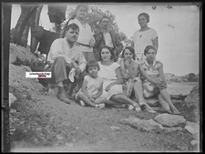 Family Walk, Vintage Glass